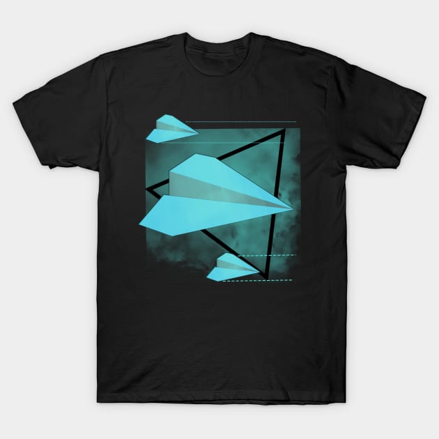 Paper airplane T-Shirt by FashionFuture